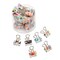 40 Pack Cute Binder Clips for Paper, Notebooks, Planners, File Folders, 6 Floral Designs (1.5 x 0.75 In)